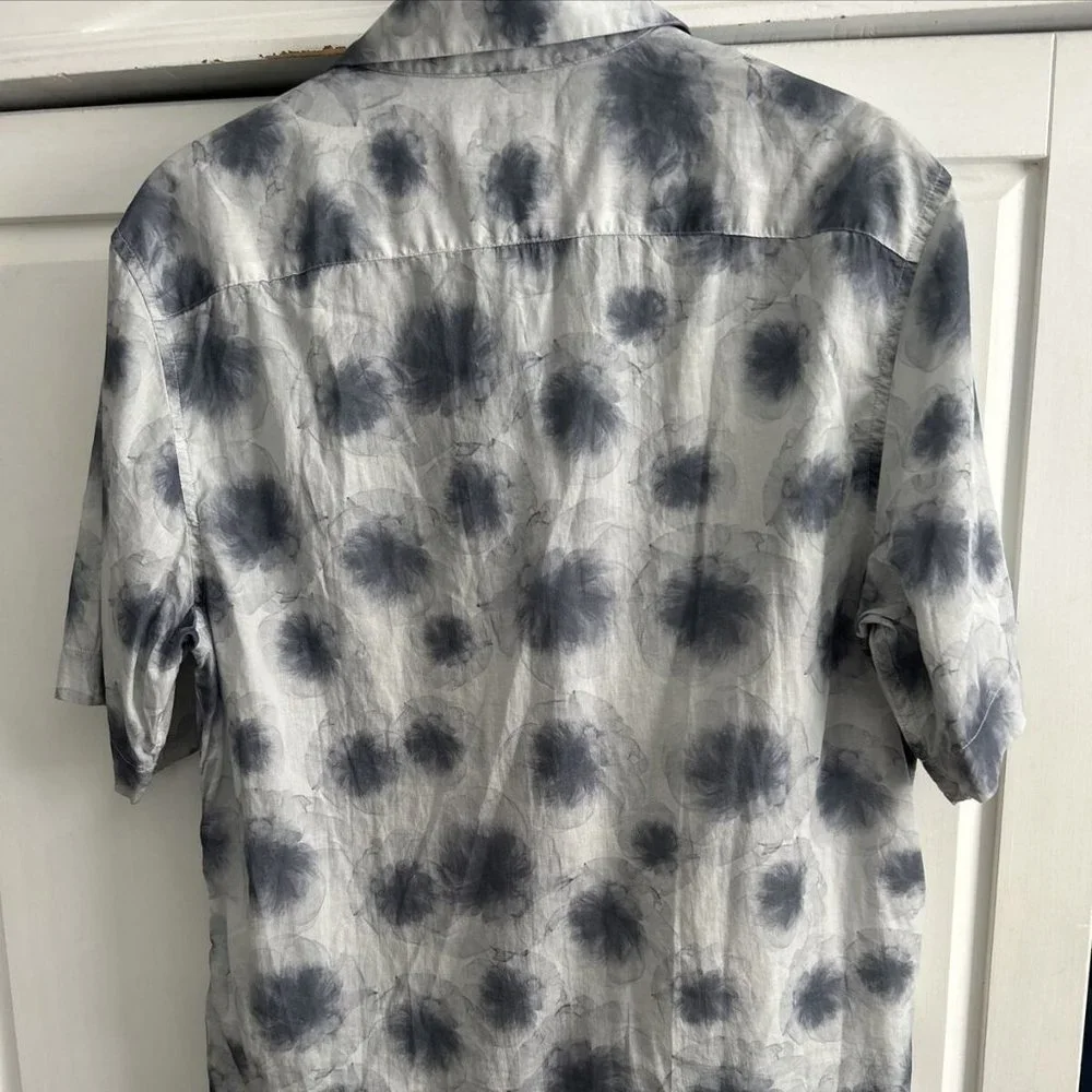 🆕 Banana Republic Men's Relaxed Fit Organic Cotton Resort Shirt SZ SMALL